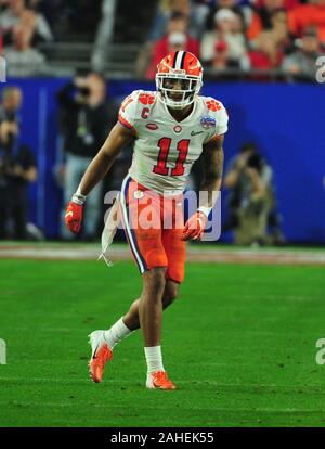 December 28, 2019 Clemson Tigers running back Travis Etienne #9 carries ...