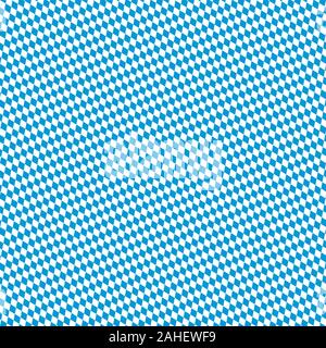 Oktoberfest background with seamless blue white checkered pattern Stock Vector