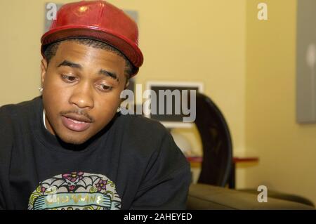 Digon Rapper Rapper Dijon Shariff Thames aka Mann at a Recording Studio in Los ...