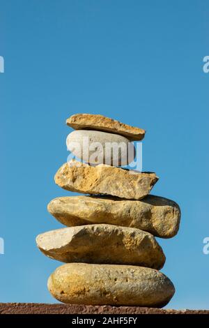 Stone sculpture Papoa Point Peniche Estremadura Portugal Stock Photo