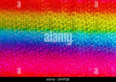 Seamless abstract glitter rainbow background of holographic paper Stock Photo