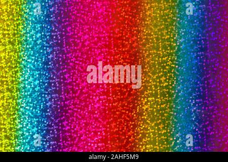 Seamless abstract glitter rainbow background of holographic paper Stock Photo