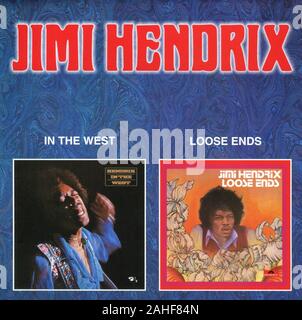 CD: The Jimi Hendrix Experience 'IN THE WEST' and 'LOOSE ENDS', released on POLYDOR. Stock Photo