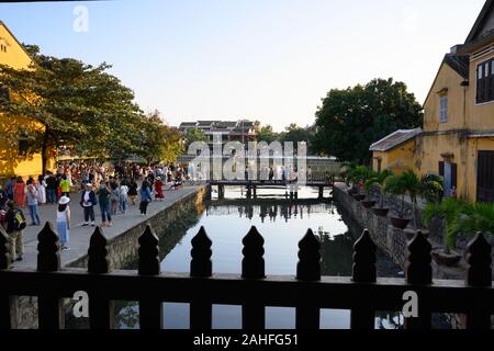 View from a bridge  Hoi An Stock Photo