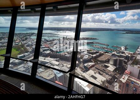 Panorama aerial view of Auckland New Zealand