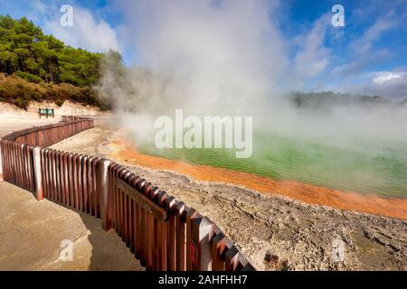 Waiotapu geothermal area. Rotorua New Zealand. Champagne Pool
