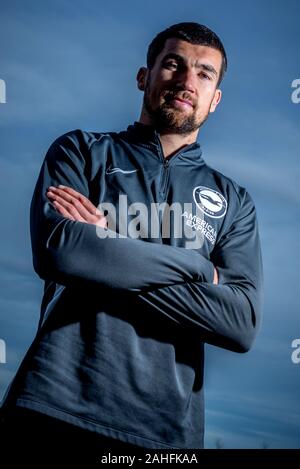 Brighton and Hove Albion FC's Australian international goalkeeper Maty Ryan photographed at the club's training facilities Stock Photo