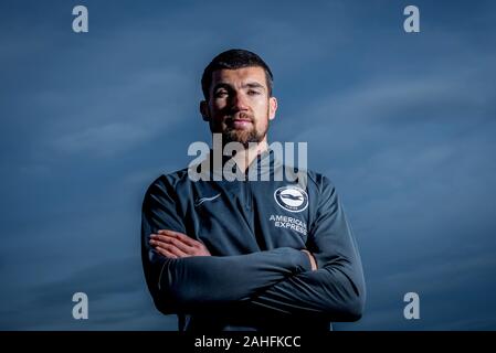 Brighton and Hove Albion FC's Australian international goalkeeper Maty Ryan photographed at the club's training facilities Stock Photo