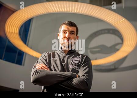 Brighton and Hove Albion FC's Australian international goalkeeper Maty Ryan photographed at the club's training facilities Stock Photo