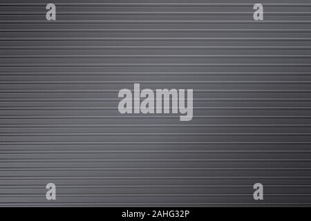 Gray ribbed metallic surface close up. Texture and background Stock Photo