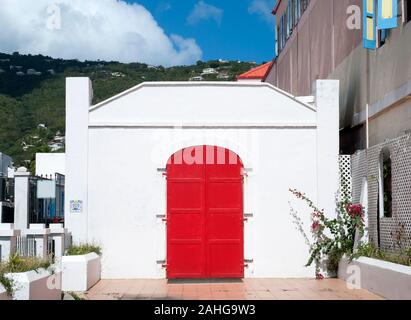 The Downtown Of Charlotte Amalie Town On St Thomas Island