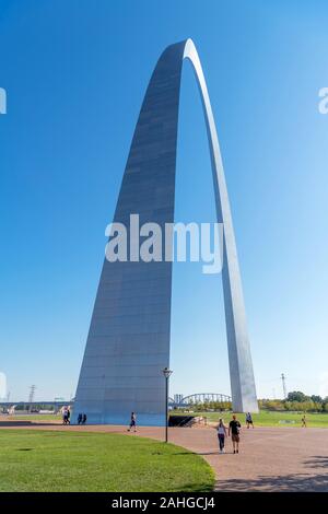 St Louis Missouri MO USA The view from the Gateway Arch observation ...