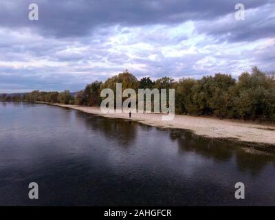 River Sava, Zagreb, Croatia Stock Photo