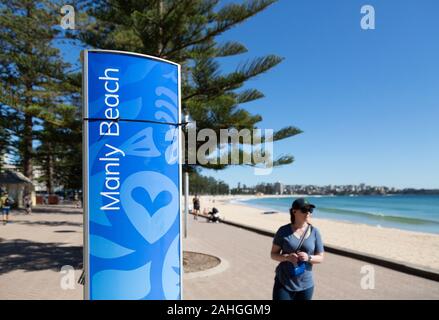 Manly beach Sydney Australia on a sunny day in spring Stock Photo
