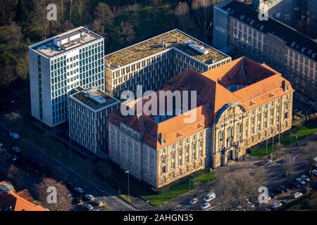 Aerial photograph, Düsseldorf Higher Regional Court, Düsseldorf, Rhineland, North Rhine-Westphalia, Germany, authority, Cecilienallee, DE, Europe, aer Stock Photo
