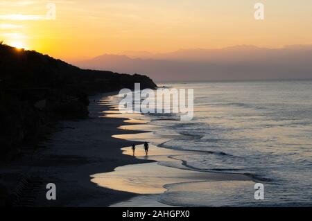 Sunrise beach stroll below the Marival Armony, Riviera Nayarit, Mexico Stock Photo