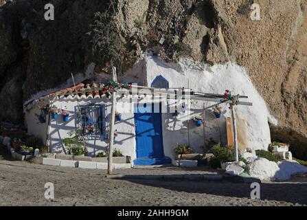 House of a fisherman in the Charming and tranquil city of Nerja at the Costa del Sol in Spain Stock Photo