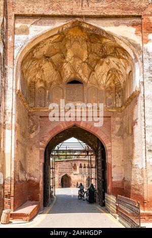 Stairs and an entrance gate of the Blue Mosque in Istanbul, Turkey ...