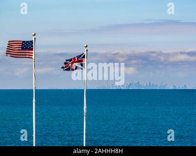 Fort Niagara, New York State, United States of America : [ State park and museum historic site, British and french fortification. view of Toronto ] Stock Photo