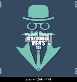 International men day or father day vector image. Vector International men day poster image. Vector illustration EPS.8 EPS.10 Stock Vector