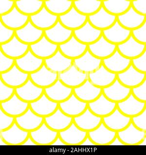 Mermaid pattern, fish scale print, vector see background, summer banner, kids seamless pattern Stock Vector