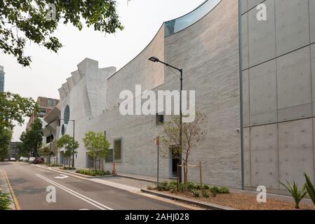 Dec 2019:The newly opened Phoenix Gallery in Sydney is a combined art gallery and performance space designed by multiple Australian architecture firms Stock Photo