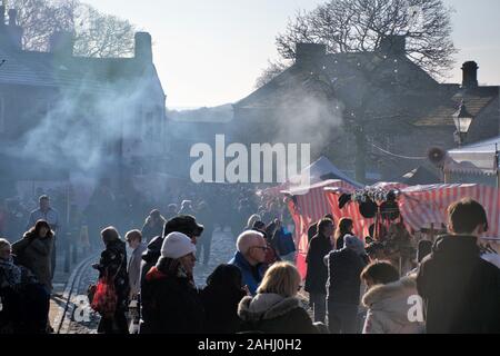 Grassington Dickensian Christmas Fair Dec 2019 Stock Photo