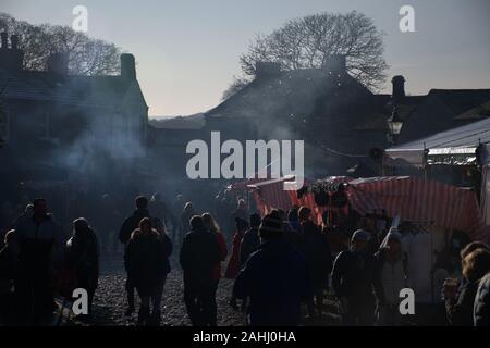 Grassington Dickensian Christmas Fair Dec 2019 Stock Photo