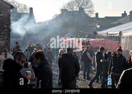 Grassington Dickensian Christmas Fair Dec 2019 Stock Photo