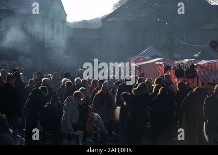 Grassington Dickensian Christmas Fair Dec 2019 Stock Photo