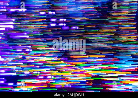 Abstract pattern colorful Christmas lights Stock Photo