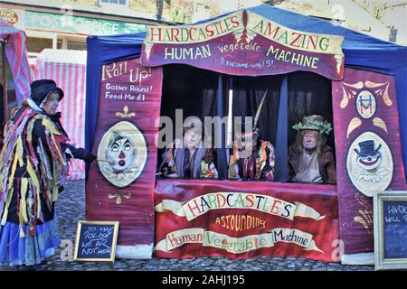 Grassington Dickensian Christmas Fair Dec 2019 Stock Photo