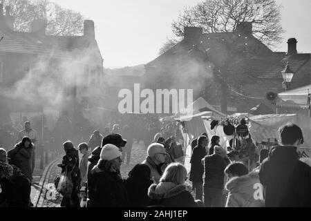 Grassington Dickensian Christmas Fair Dec 2019 Stock Photo