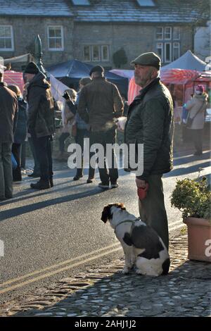 Grassington Dickensian Christmas Fair Dec 2019 Stock Photo