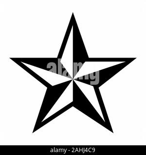 Five pointed star Stock Vector