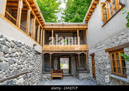 Khaplu Town Khapalu Palace Picturesque View of the Entrance on a Sunny Blue Sky Day Stock Photo