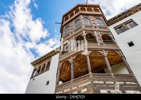 Khaplu Town Khapalu Palace Picturesque View of the Building on a Sunny Blue Sky Day Stock Photo