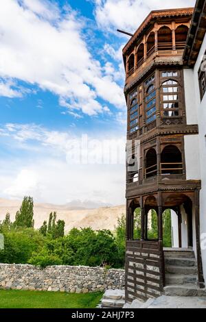 Khaplu Town Khapalu Palace Picturesque View of the Building on a Sunny Blue Sky Day Stock Photo