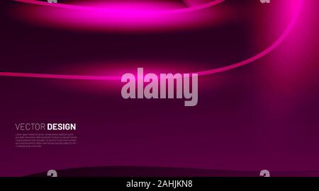 Abstract geometric Background. Wave Gradient Shape with light. Vector Illustration For Wallpaper, Banner, Background, Card, landing page , etc Stock Vector