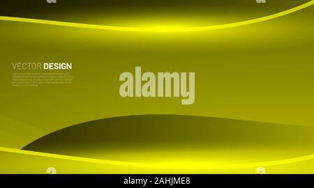 Abstract geometric Background. Wave Gradient Shape with light. Vector Illustration For Wallpaper, Banner, Background, Card, landing page , etc Stock Vector
