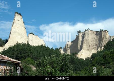 Bulgaria, sand pyramids in Melnik Stock Photo