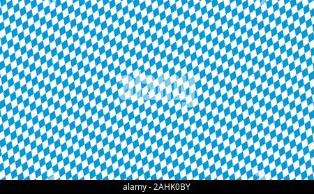 Oktoberfest background with seamless blue white checkered pattern Stock Vector