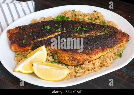 Cajun-Style Blackened Snapper