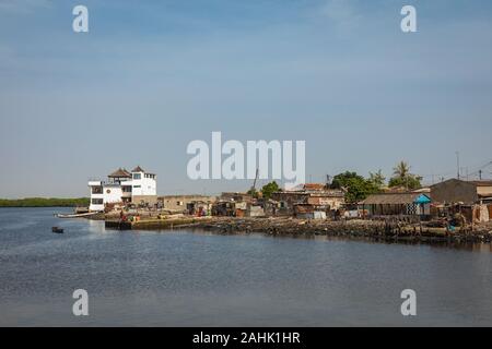 JOAL-FADIOUTH, SENEGAL - NOVEMBER15, 2019: View over historic Fadiauth Island. Senegal. West Africa. Stock Photo