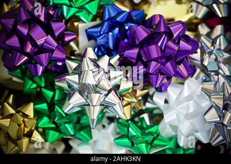 Christmas bows Stock Photo
