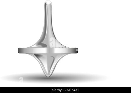 spinning top vector illustration isolated on a white background Stock Vector