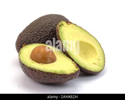 Avocado isolated against a white background Stock Photo