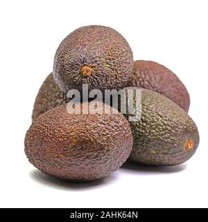 Avocado isolated against a white background Stock Photo