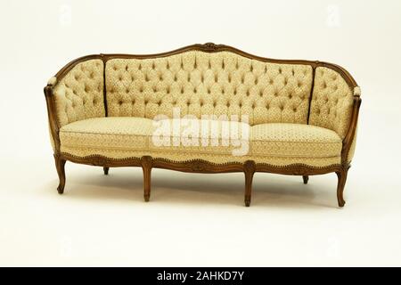 baroque couch or sofa on white background Stock Photo