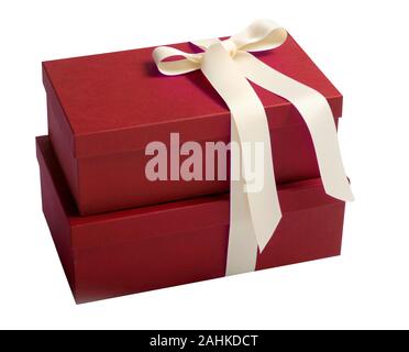 Two Red Boxes Stock Photo